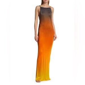 Ronny Kobo Rayna Ombré Open-Back Maxi Dress | NWT | Size M